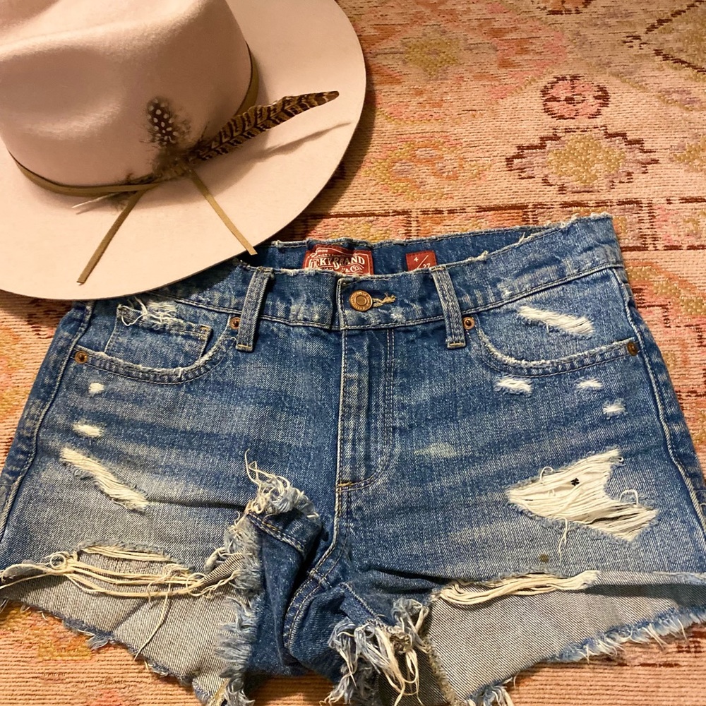 Lucky Brand denim cut off shorts